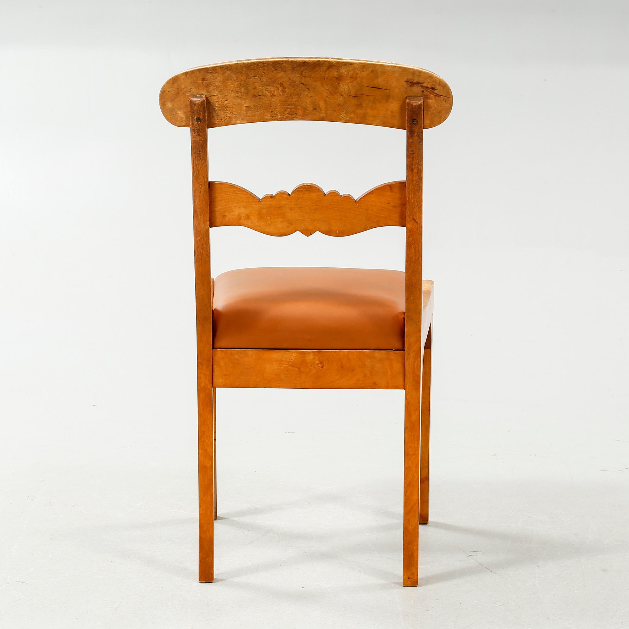 Four Biedermeier-style chairs, second half of the 19th century.