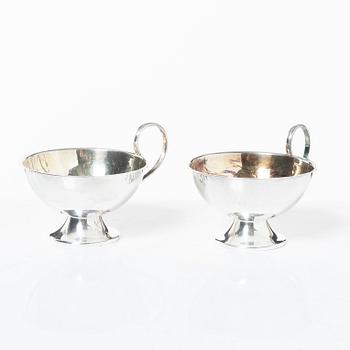 Punschmuggar, 12 st, silver, Cesons, Göteborg, 1970-tal.