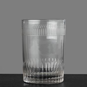 57. A set of 14 glasses, first half 19th century.