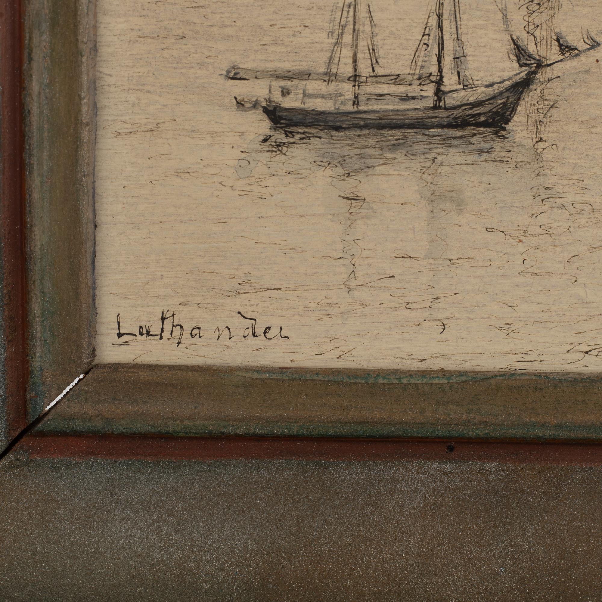 Carl Luthander, Utsikt över Riddarfjärden.