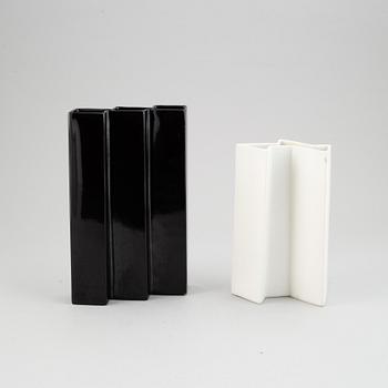 Two stoneware vases by Karin Björquist, Gustavsberg. Possibly prototypes.