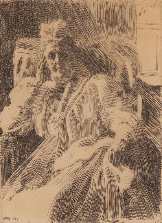 Anders Zorn, "Änkedrottning Sophia".