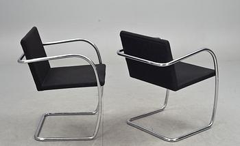 KARMSTOLAR, "Brno", Mies van der Rohe, Knoll Studio, stämpelmärkta.
