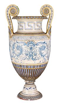 1226. A large ceramic vase, 19th Century.