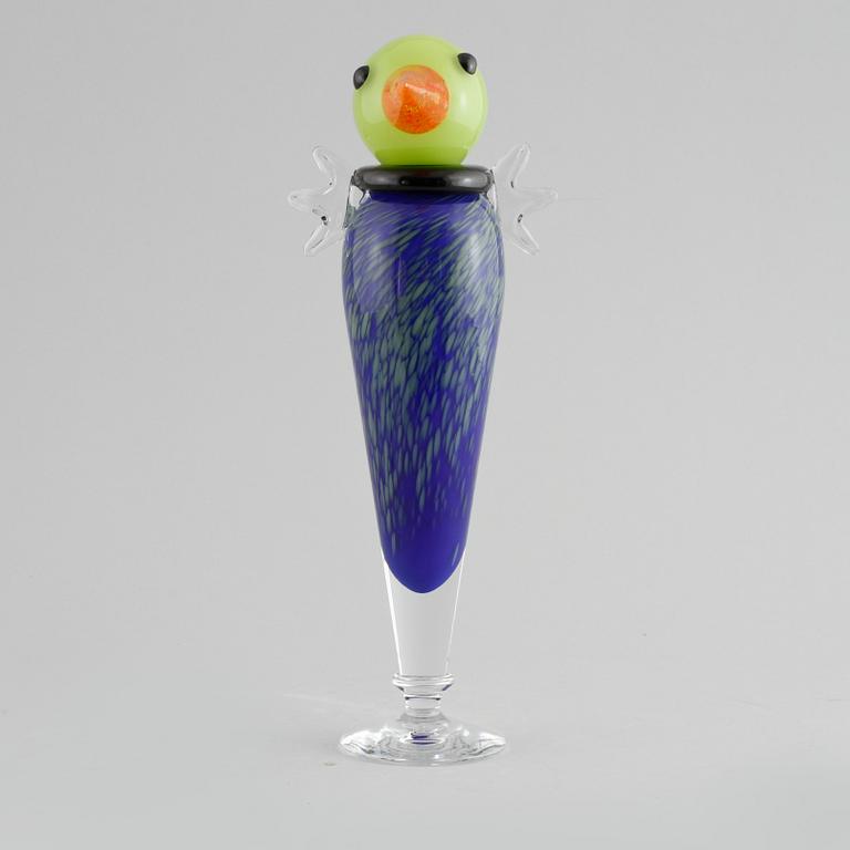 KARAFF, glas, Anna Örnberg, Strömbergshyttan, signerad samt numrerad 9654.