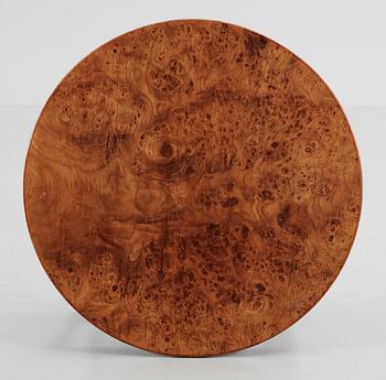 A Josef Frank mahogany and burrwood table, Svenskt Tenn, model 1028.