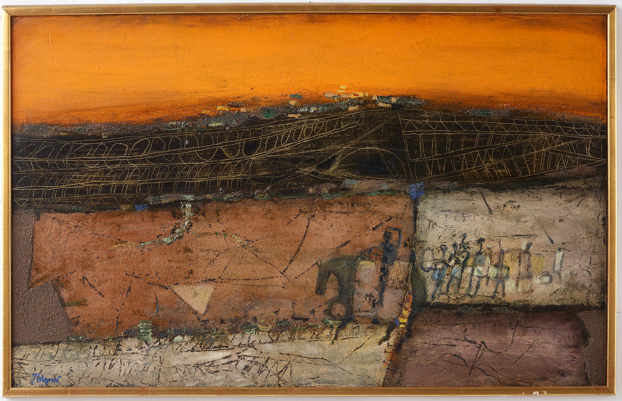 James Coignard, olja på duk, signerad.