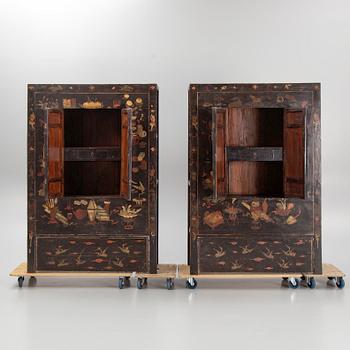 A pair of Chinese cabinets, early 20th century.