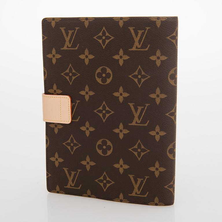 Louis Vuitton, A Monogram canvas Notebook cover 'Paul'.