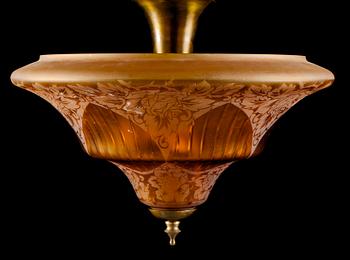 TAKLAMPA, 1900-talets andra kvartal. Höjd ca 28 cm.