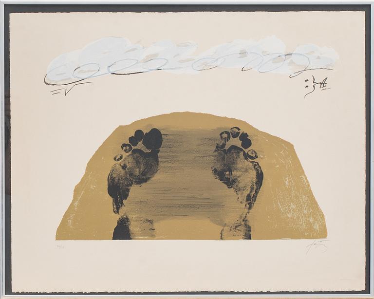 ANTONI TÀPIES litografi, signerad och numrerad 34/75.