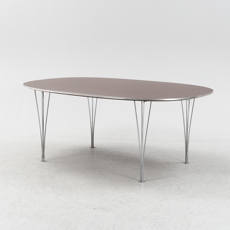 Bruno Mathsson & Piet Hein, a 'Superellips' dining table,  Fritz Hansen, Denmark.
