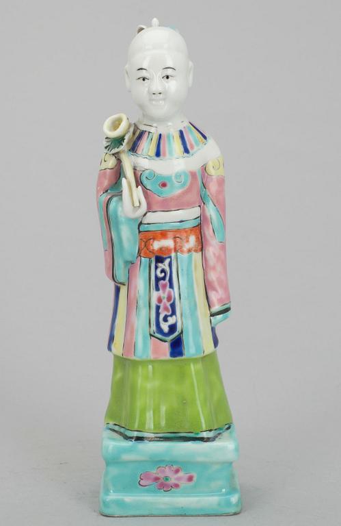 FIGURIN, porslin, Qingdynastin, Kina 1800-talets slut.