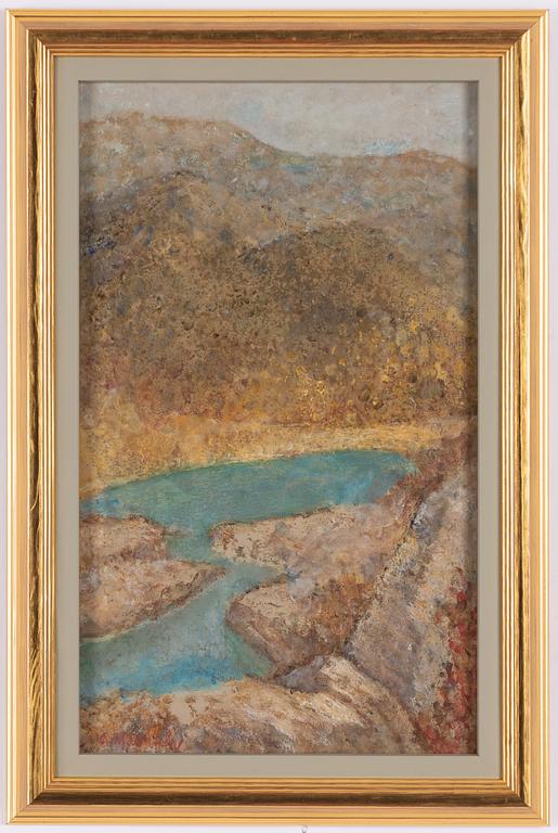 Ants Murakin, Landscape with river.