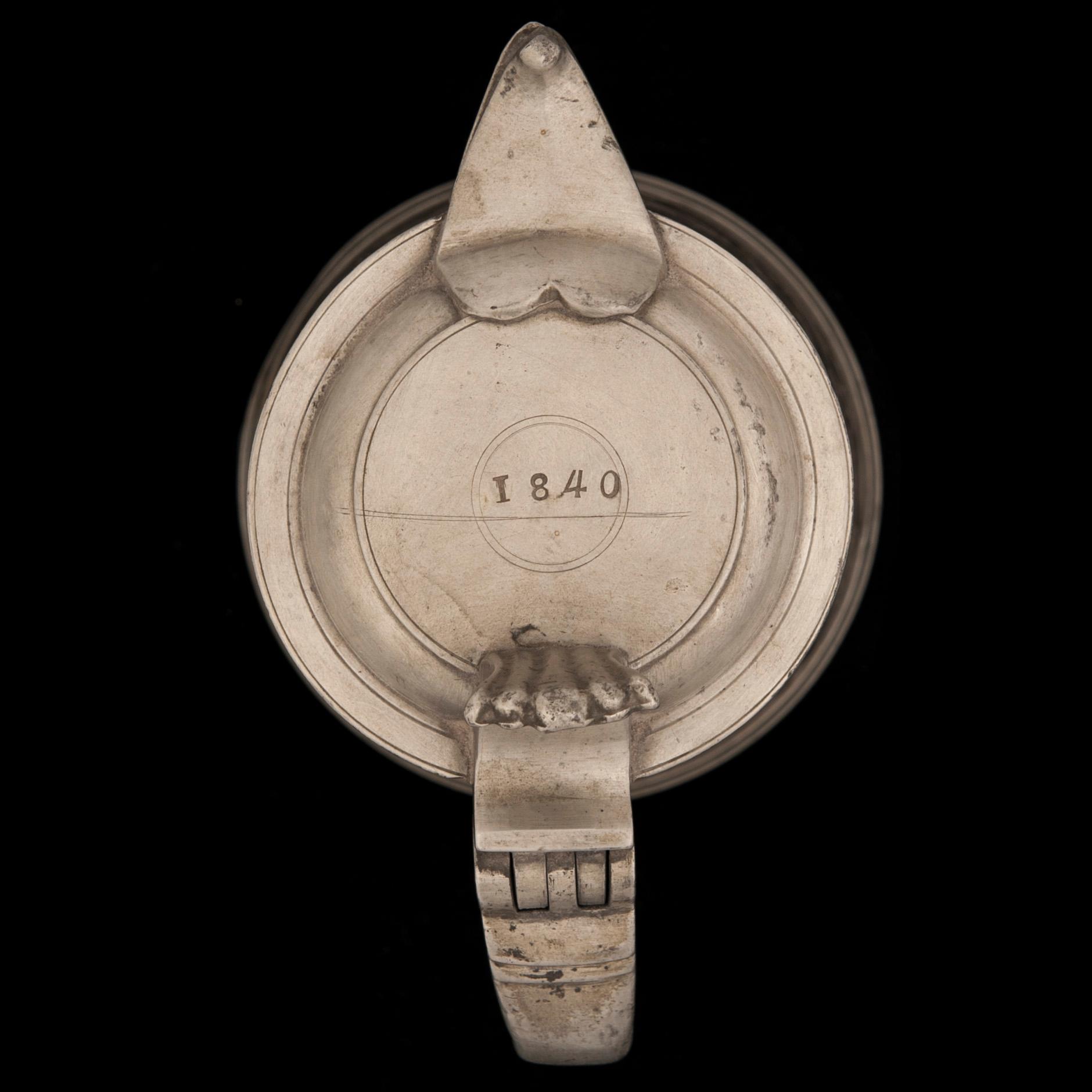 KANNA MED LOCK, tenn, Sverige 1840.