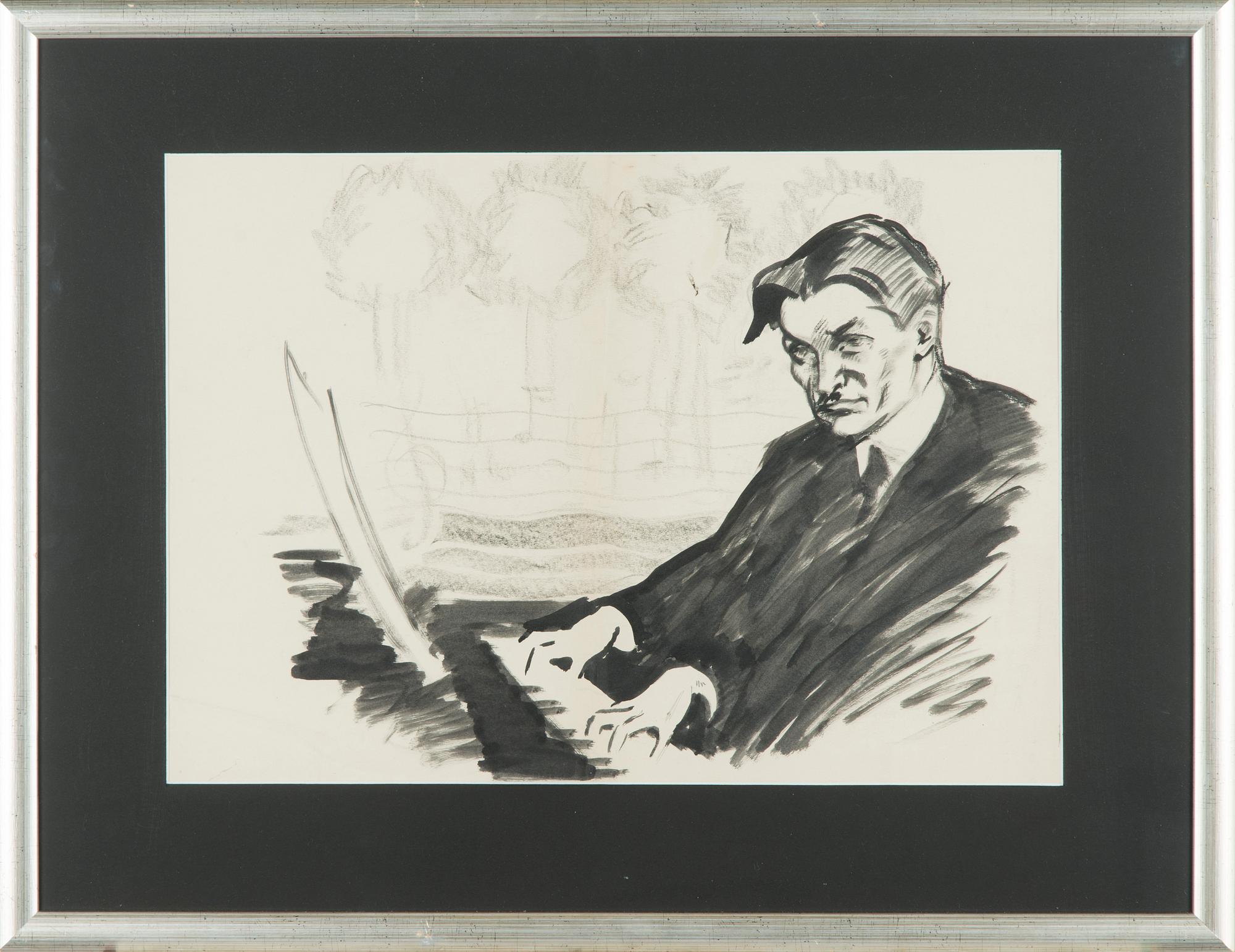 Santeri Salokivi, Selim Palmgren vid pianot.