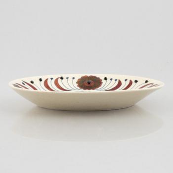 Birger Kaipiainen, a ceramic "rose" dish, Arabia Art, Finland, 1980, numbered 1518/2000.
