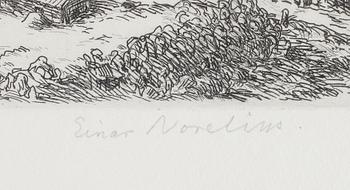 EINAR NORELIUS, 2 st, etsningar, signerade.