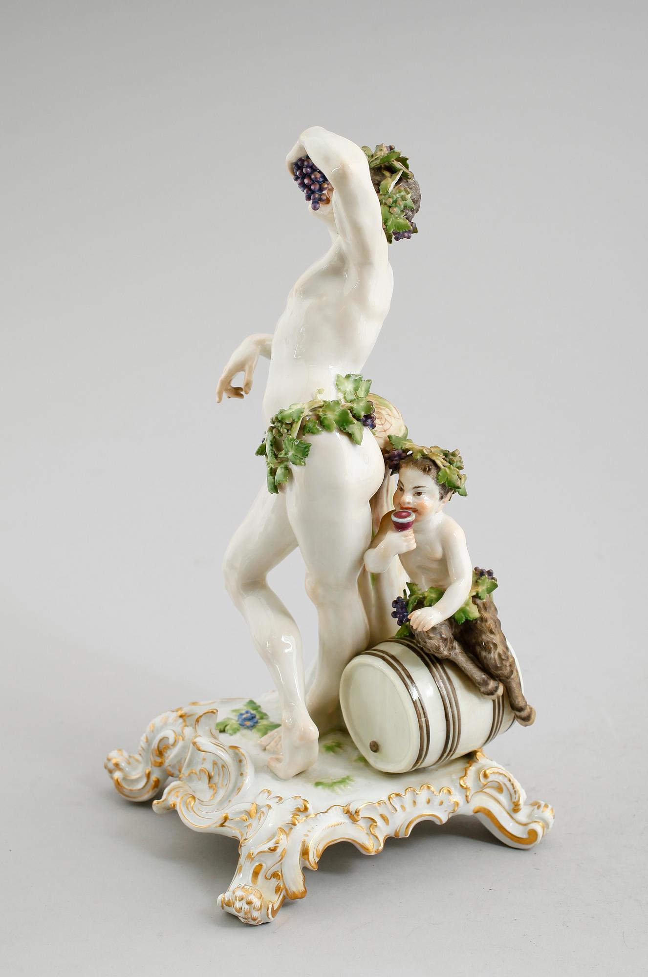 FIGURGRUPP, porslin, Meissen, 1800-tal.
