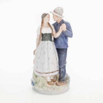 Royal Copenhagen, "Henrik & Else", figuriini, posliini, 1949.