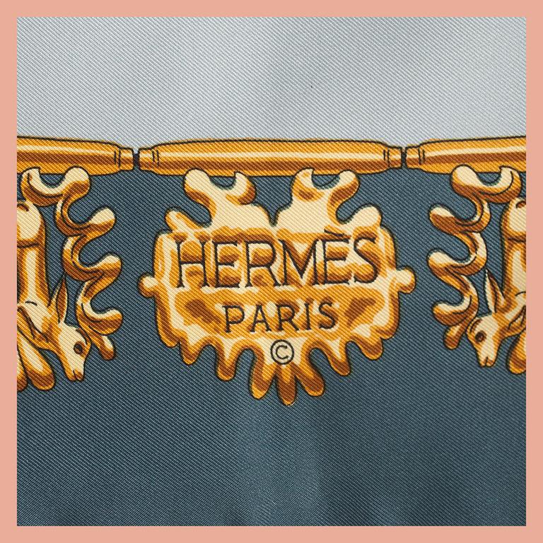 SCARF, Hermès, "Les Cavaliers D'or".