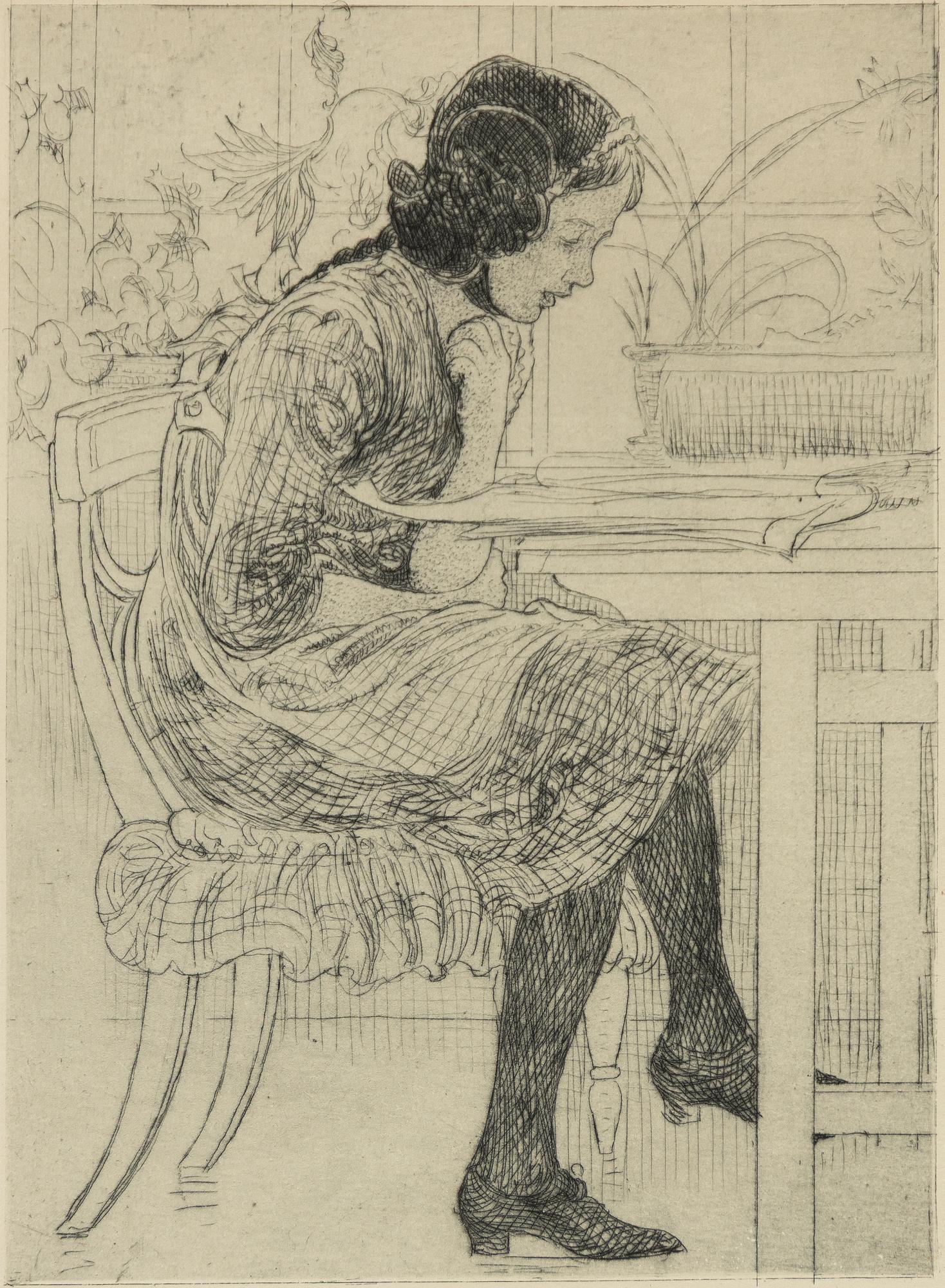 Carl Larsson, "Lektyr".