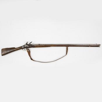 A British mid 18th Century flintlock musket.