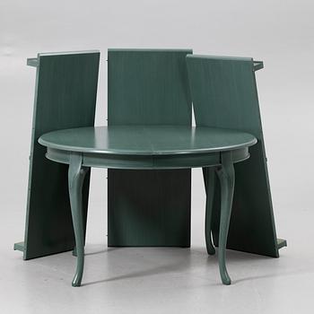 Dining set, 8 pieces, K A Roos Helsingborg, Rococo style, 20th century.
