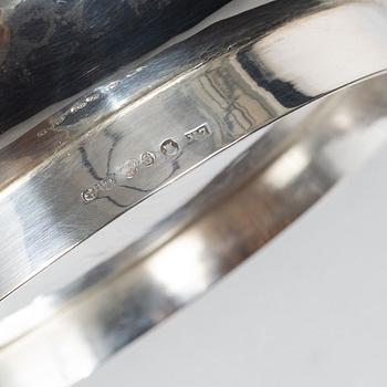 Guldsmedsaktiebolaget (GAB), Bowls, a pair, silver, Stockholm, 1920s.