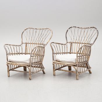Josef Frank, Fåtöljer, ett par modell 311, Firma Svenskt Tenn.
