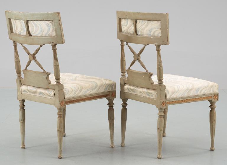 STOLAR, ett par. Stockholmsarbeten, 1700-talets slut. Sengustavianska.