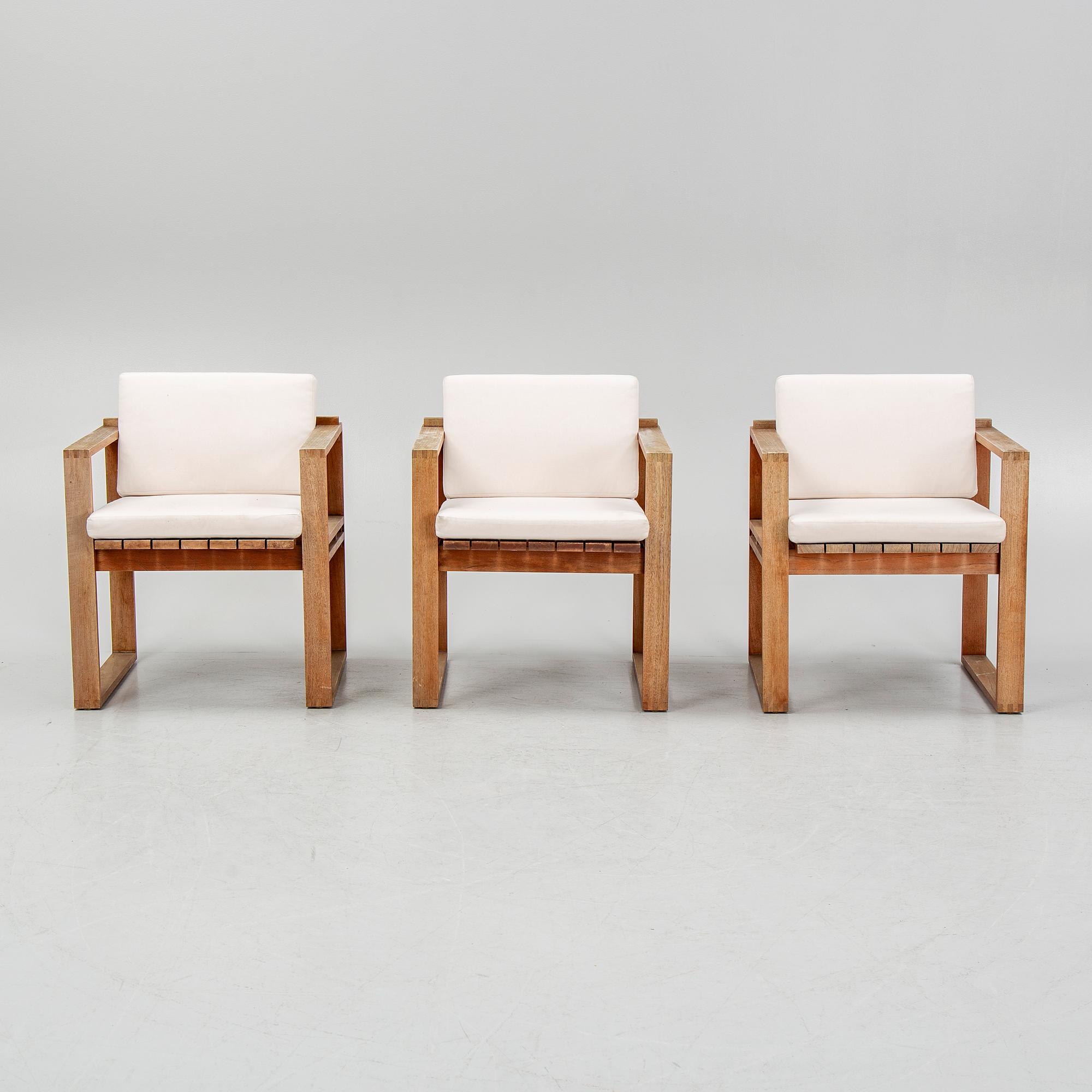 A garden table with sofa and three armchiars, Carl Hansen & Søn, Denmark.