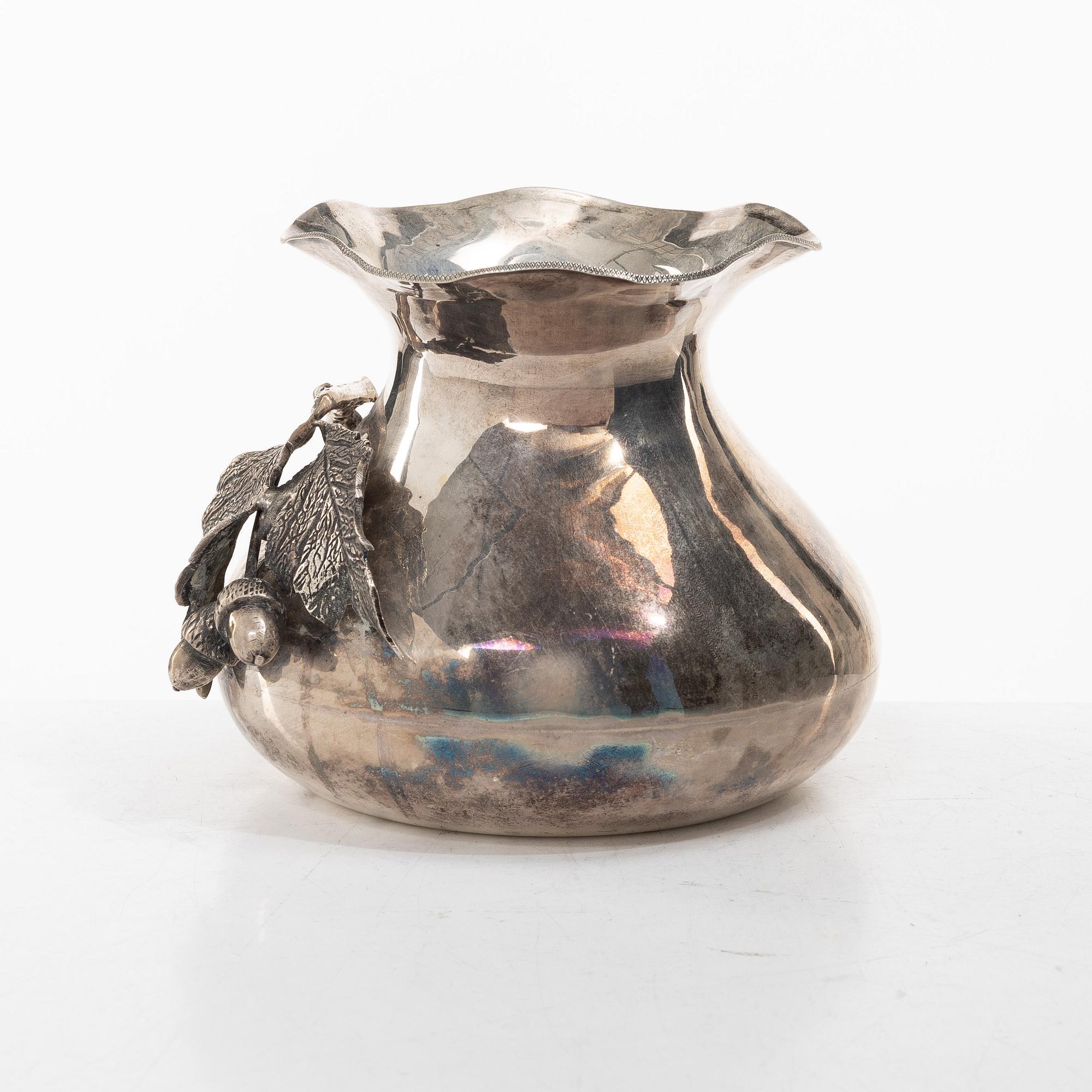 Vase, silver, 20th century.