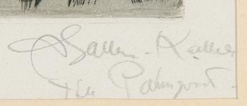 Akseli Gallen-Kallela, Självporträtt.