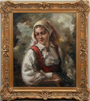 ALEXANDER TOLSTOY, olja på duk, sign.