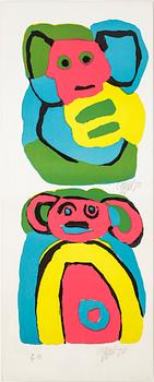 Karel Appel · KAREL APPEL, färglitografi, signerad och numrerad 70.