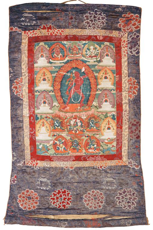 A Tibetan Thangka of Vajrayogini, 19th century.