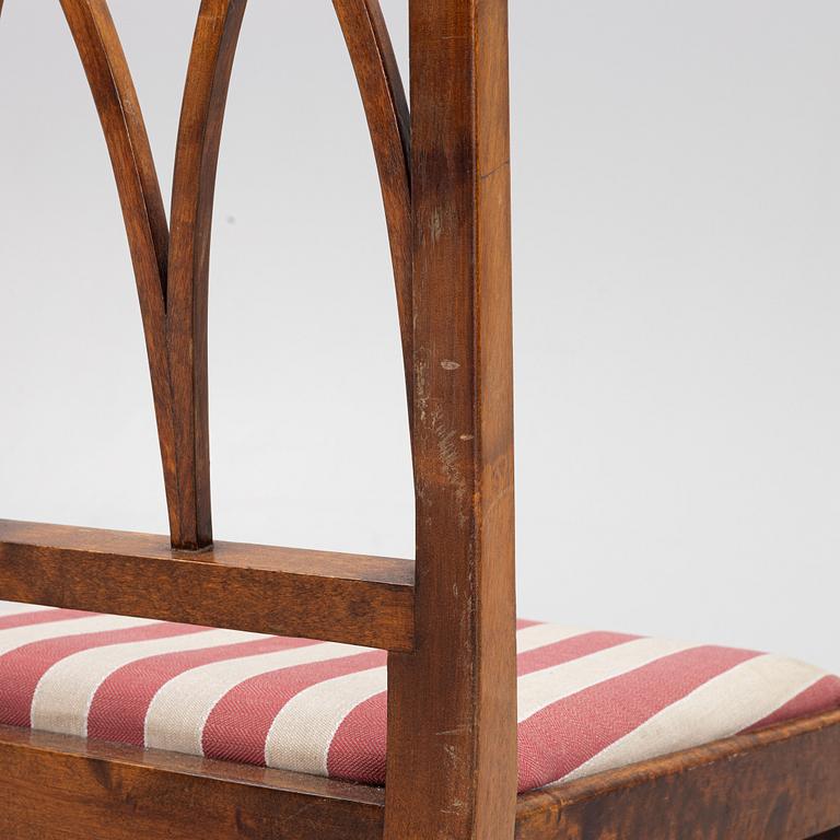 Six 'Swedish Grace' Chairs, first half of the 20th Century.