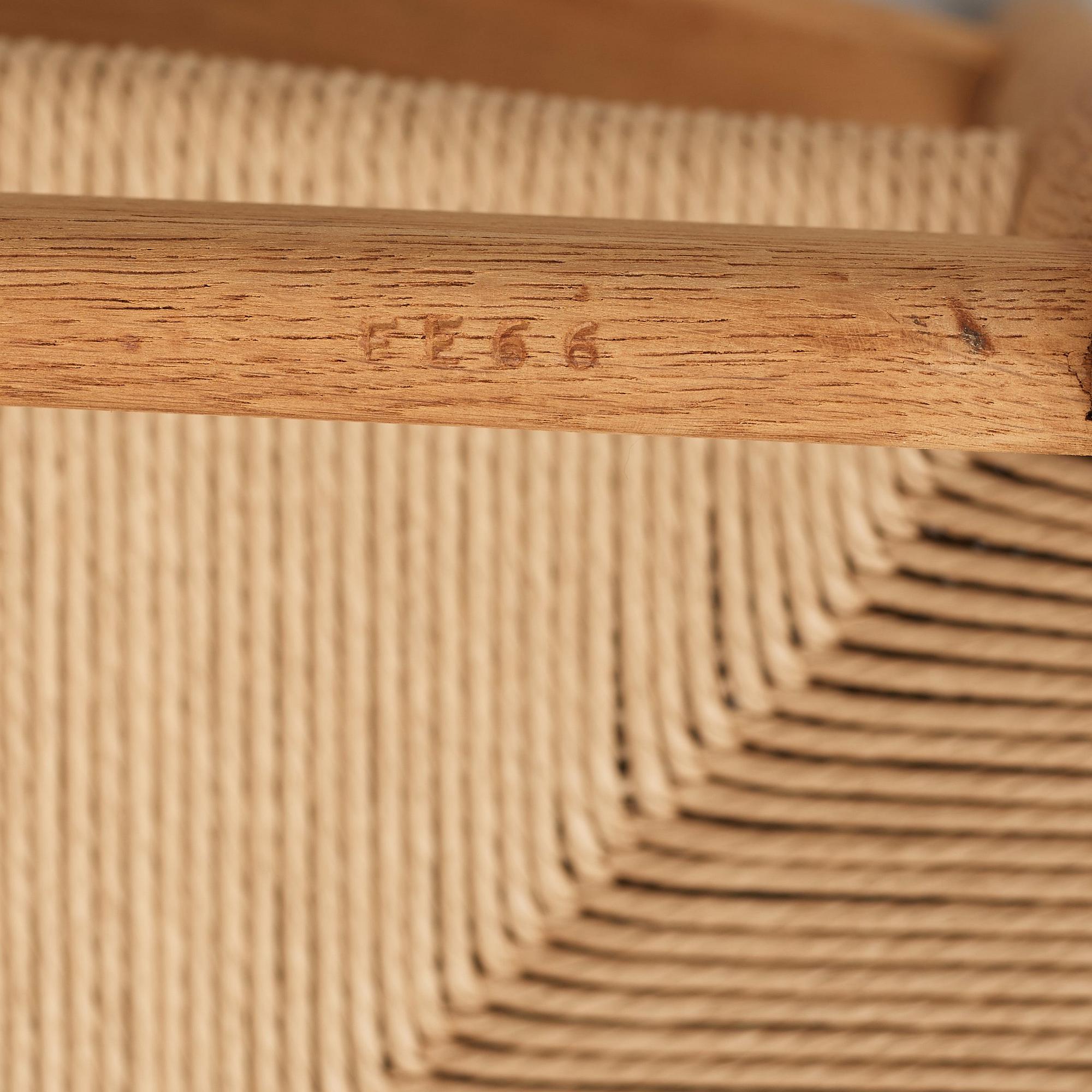 HANS J WEGNER, a "CH37" chair for Carl Hansen & Søn, Denmark, 1950-60's.