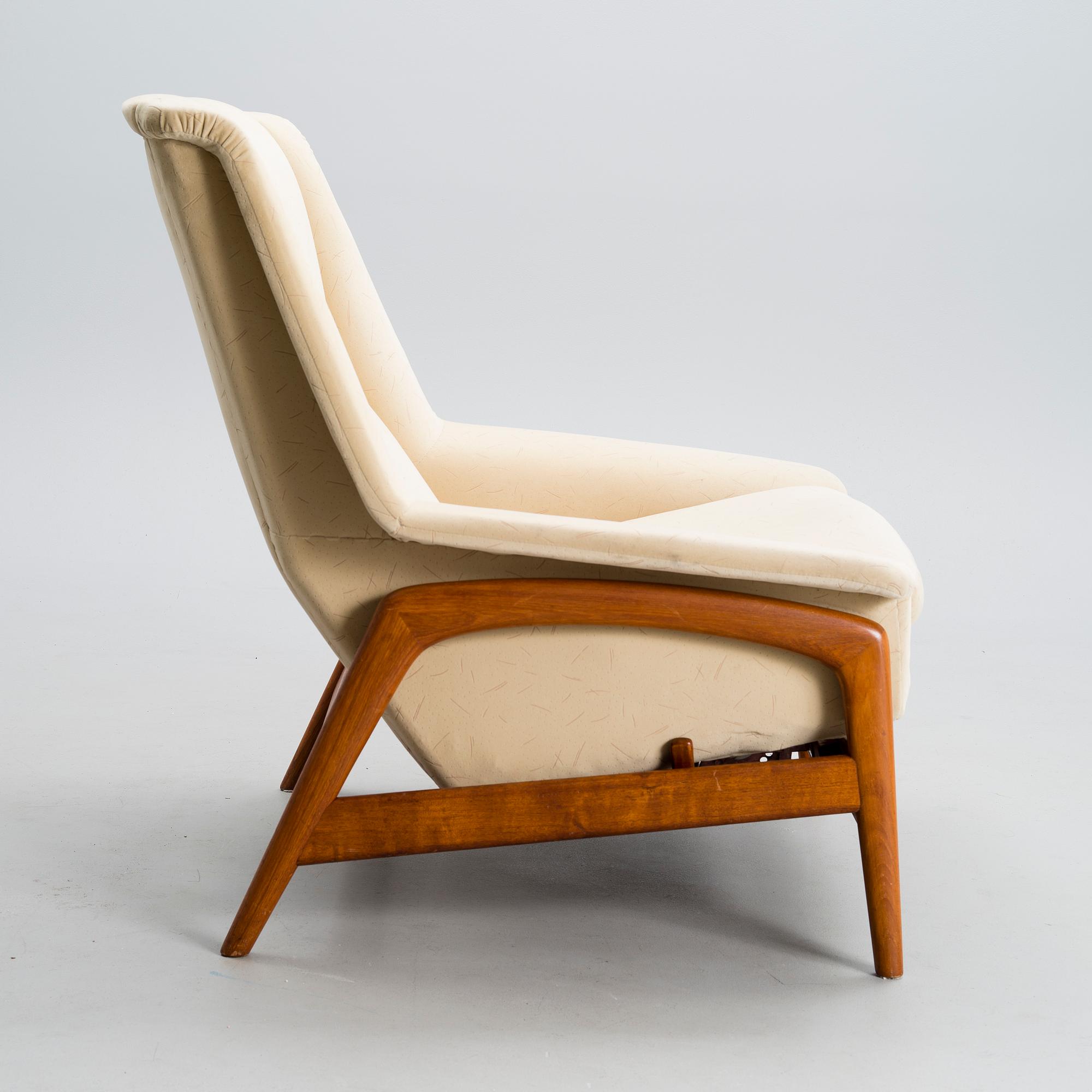 EASY CHAIR, "Profil Set 4", Folke Ohlsson, Dux. Licenced manufacturer Asko, 1960s.