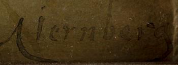 AUGUST JERNBERG, akvarell på papper, sign.