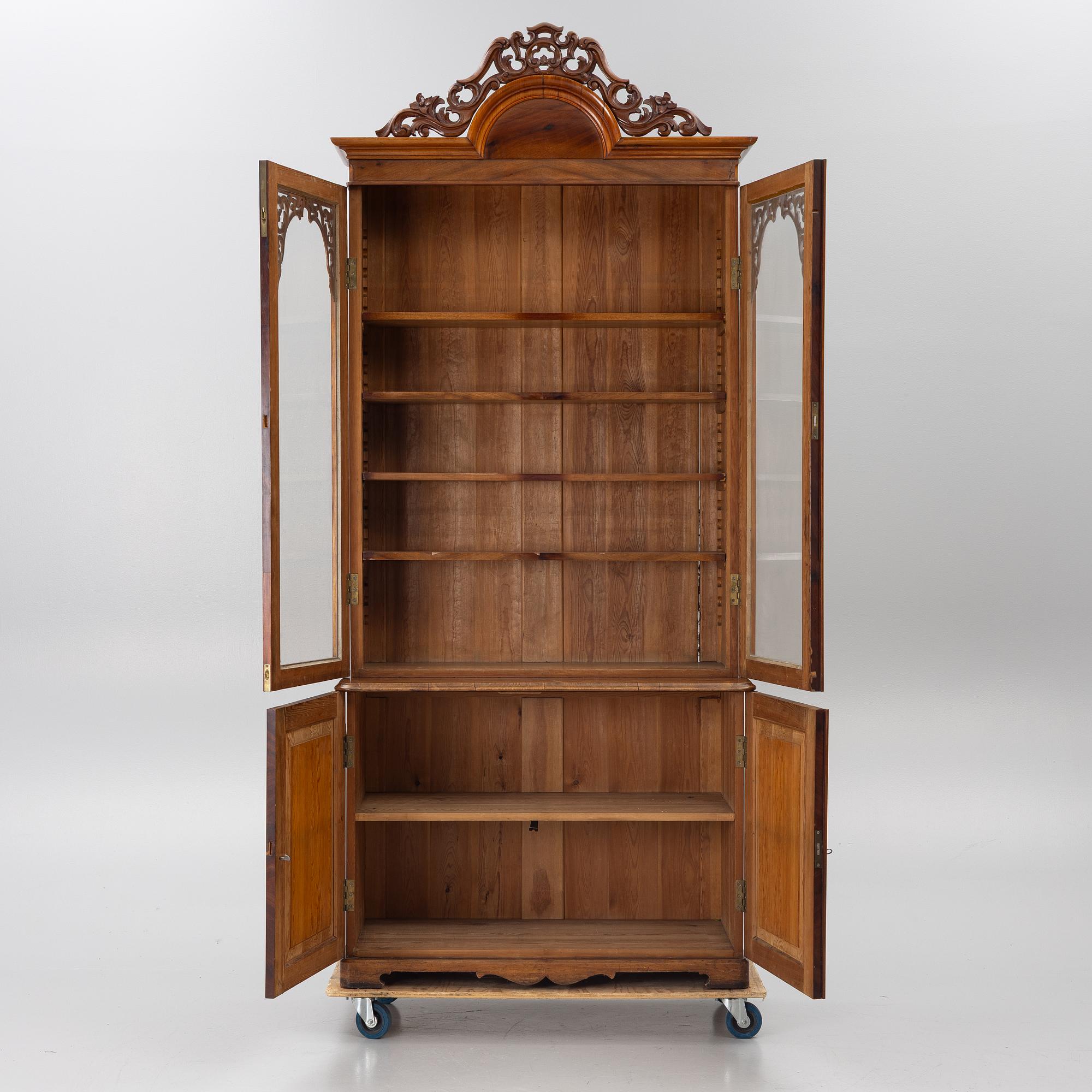 Bookcase, Late Empire, circa mid-19th century.