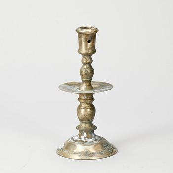 LJUSSTAKE, mässing, 1500/1600-tal.