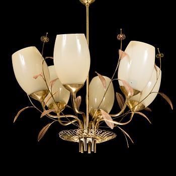 PAAVO TYNELL, a mid-20th-century '9029/6' chandelier for Taito.