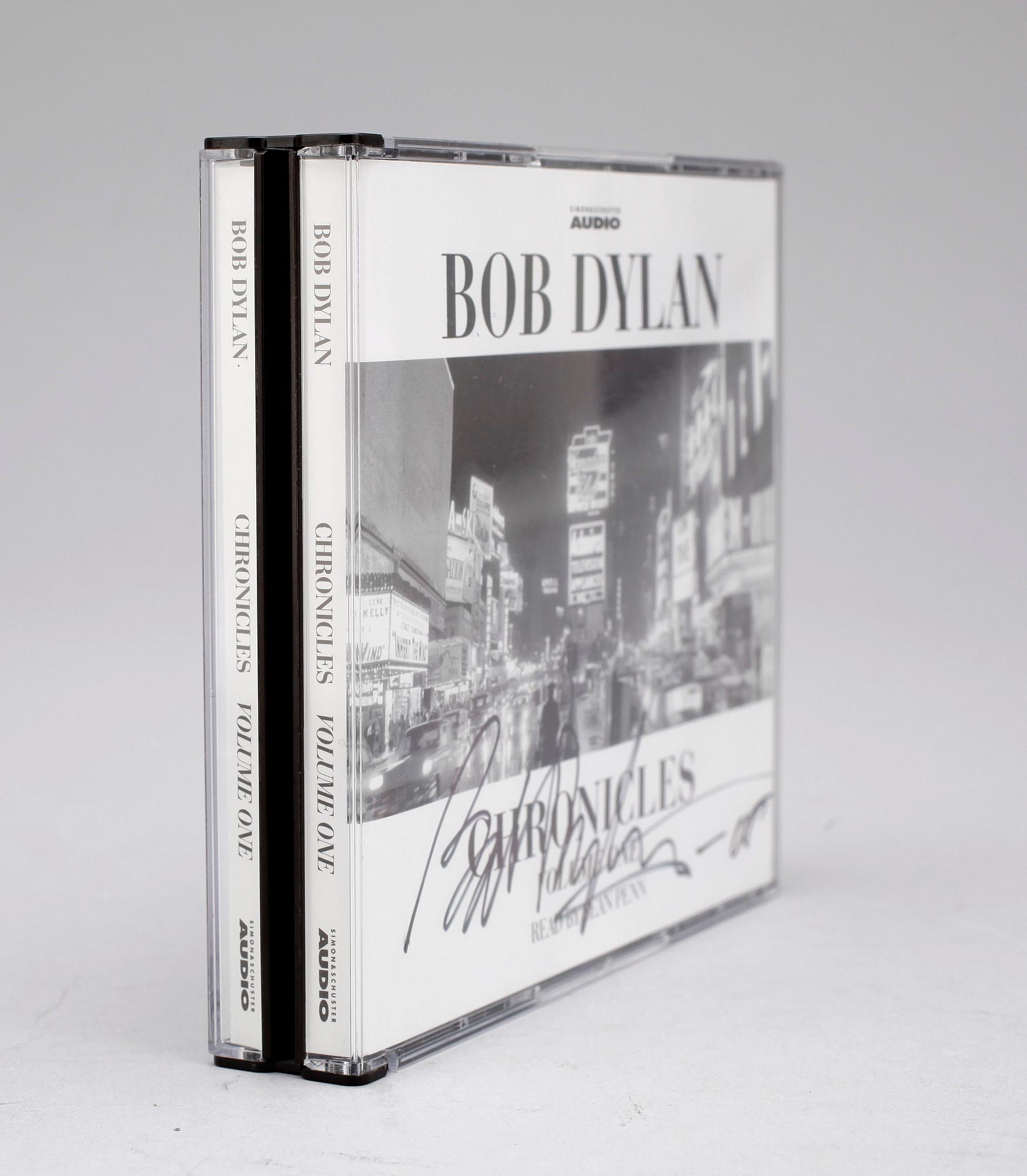 SIGNERAT SKIVOMSLAG, "Chronicles", Bob Dylan.