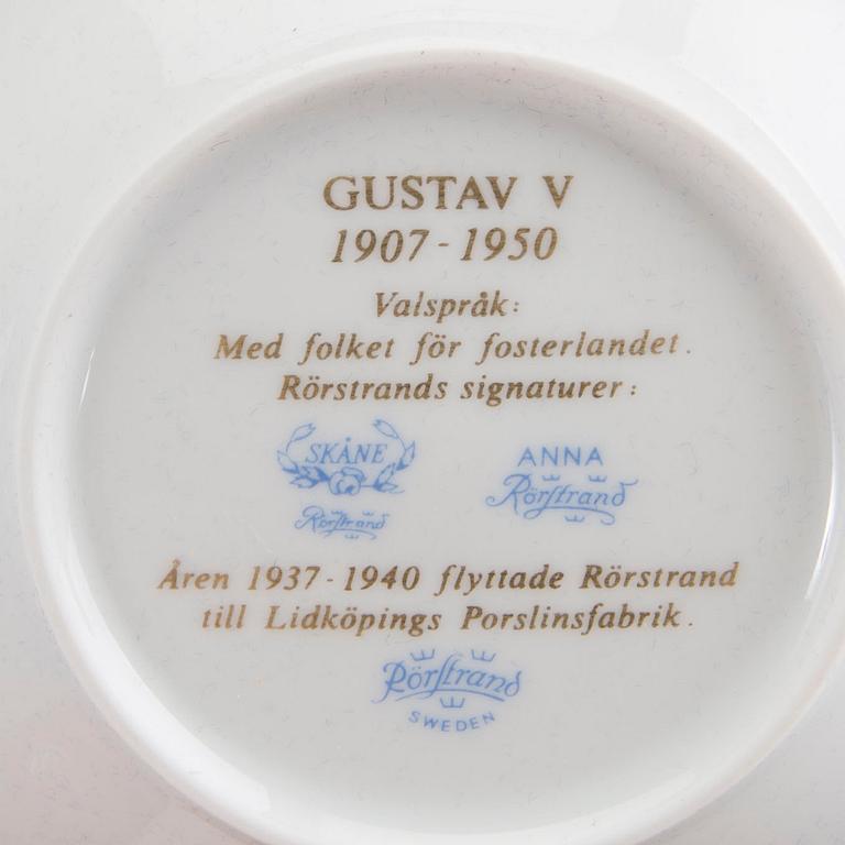 12 PORCELAIN CUSTARD CUPS WITH SAUCERS, Rörstrand, Sweden second half of 20th century.