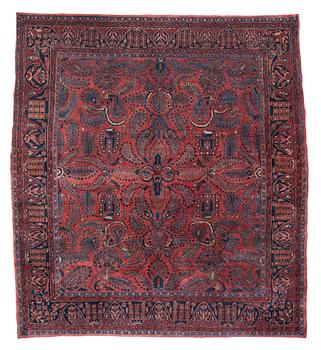 1313. SEMI-ANTIQUE SAROUK. 303 x 268,5 cm.