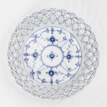 Royal Copenhagen, A 'Blue Fluted Half Lace" 30 pieces breakfast service, 'Musselmalet', partly 1889-1922 but also post 1923.