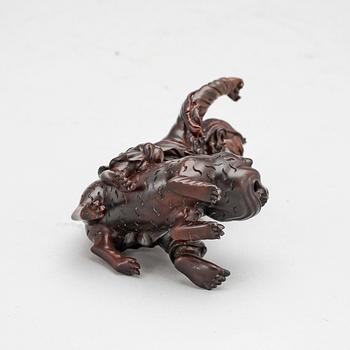 FIGURIN, trä, Kina, troligen omkr 1900.