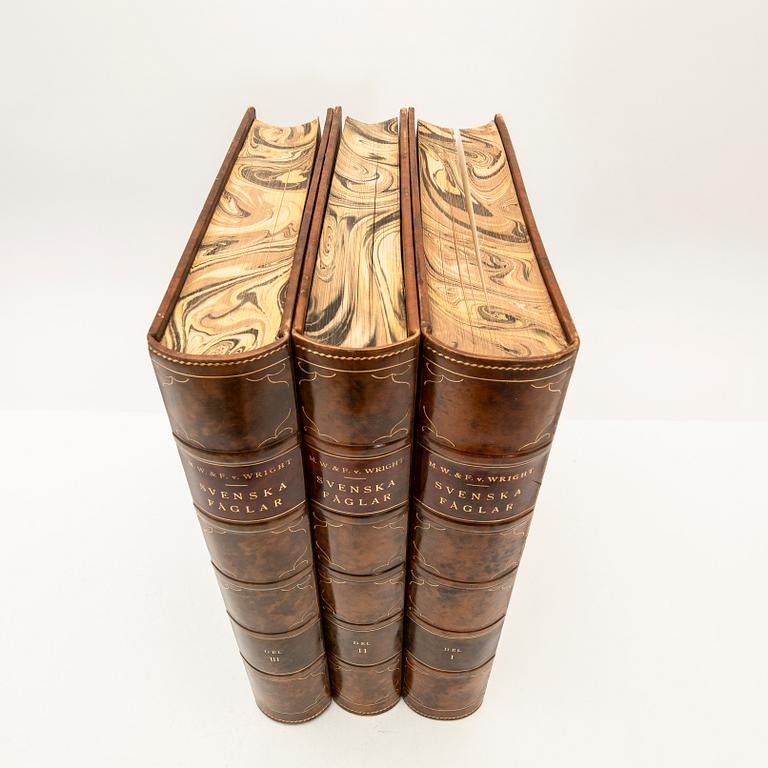 The Wright Brothers, book work, 3 volumes, "Swedish Birds", A. Börtzells tryckeri AB, Ivar Baarsen, Stockholm, 1927-1929.